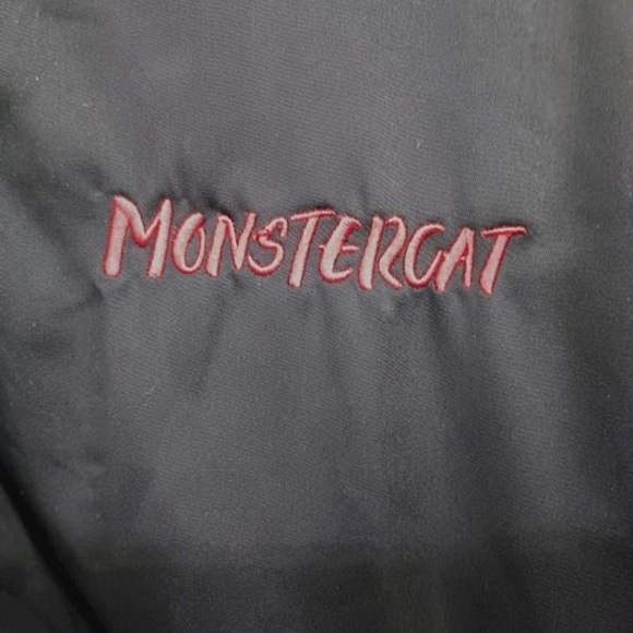 Monstercat Racing Bad Kitty Bomber Jacket Writing on back Mens small - Picture 8 of 11